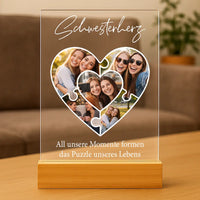 Personalisiertes Bild auf Acrylglas "Das Puzzleteil, dass uns zusammenhält #1"