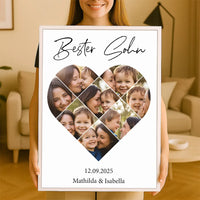 Personalisiertes Wandbild "Fotocollage #5 Herz"