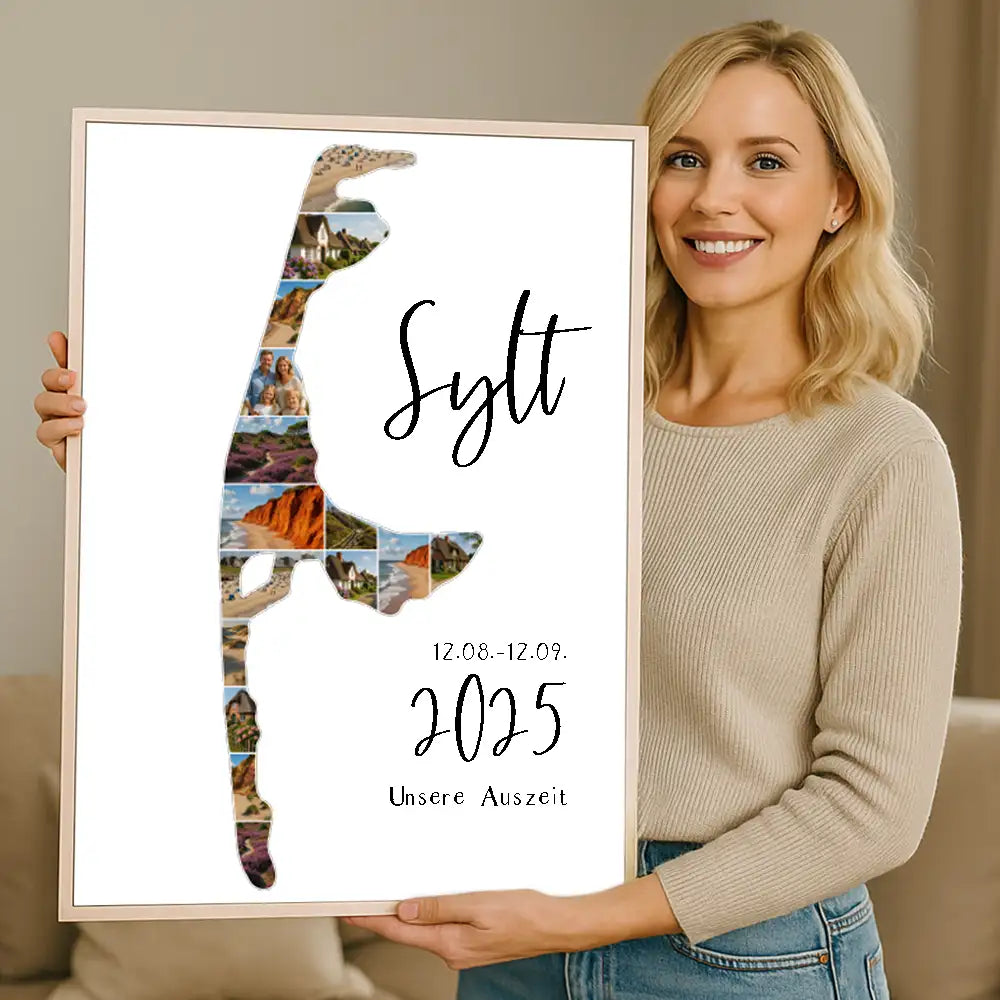 Personalisiertes Wandbild "Unser Urlaub"