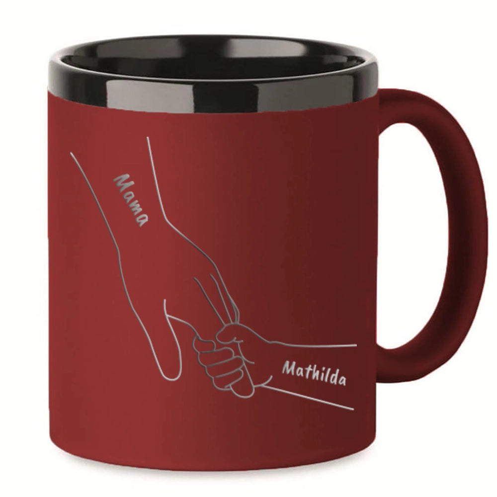Personalisierte MAMA-Tasse "Hände"