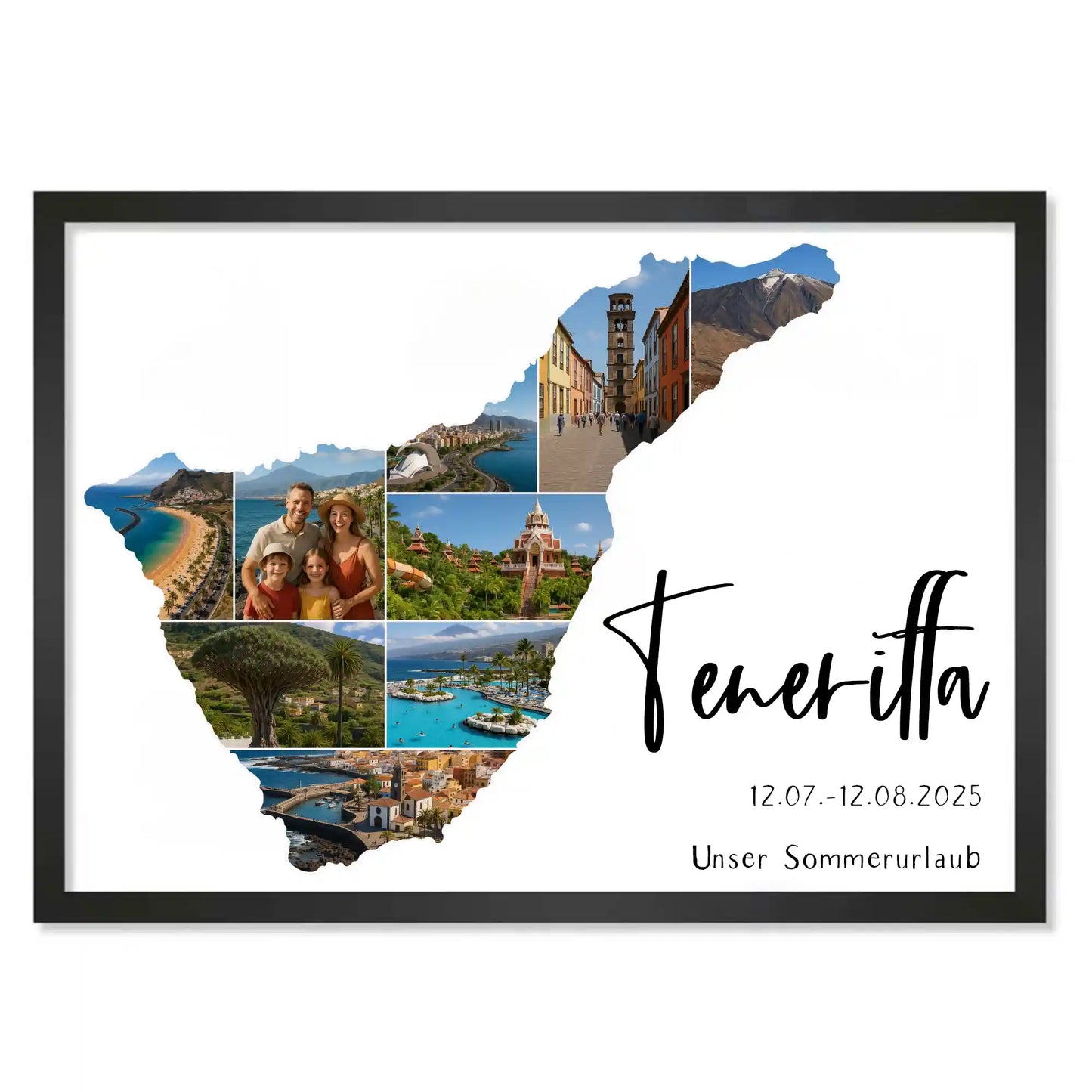 Personalisiertes Poster "Unser Urlaub"