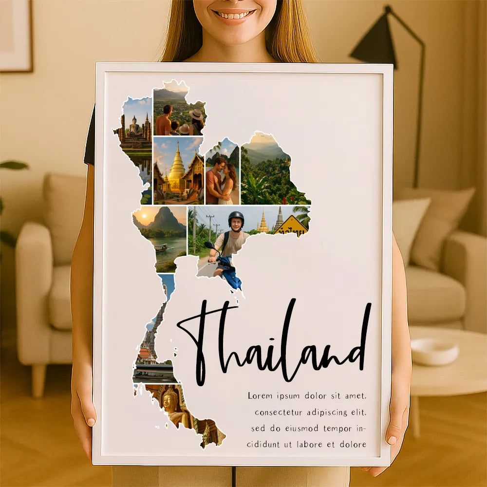Personalisiertes Wandbild "Unser Urlaub"