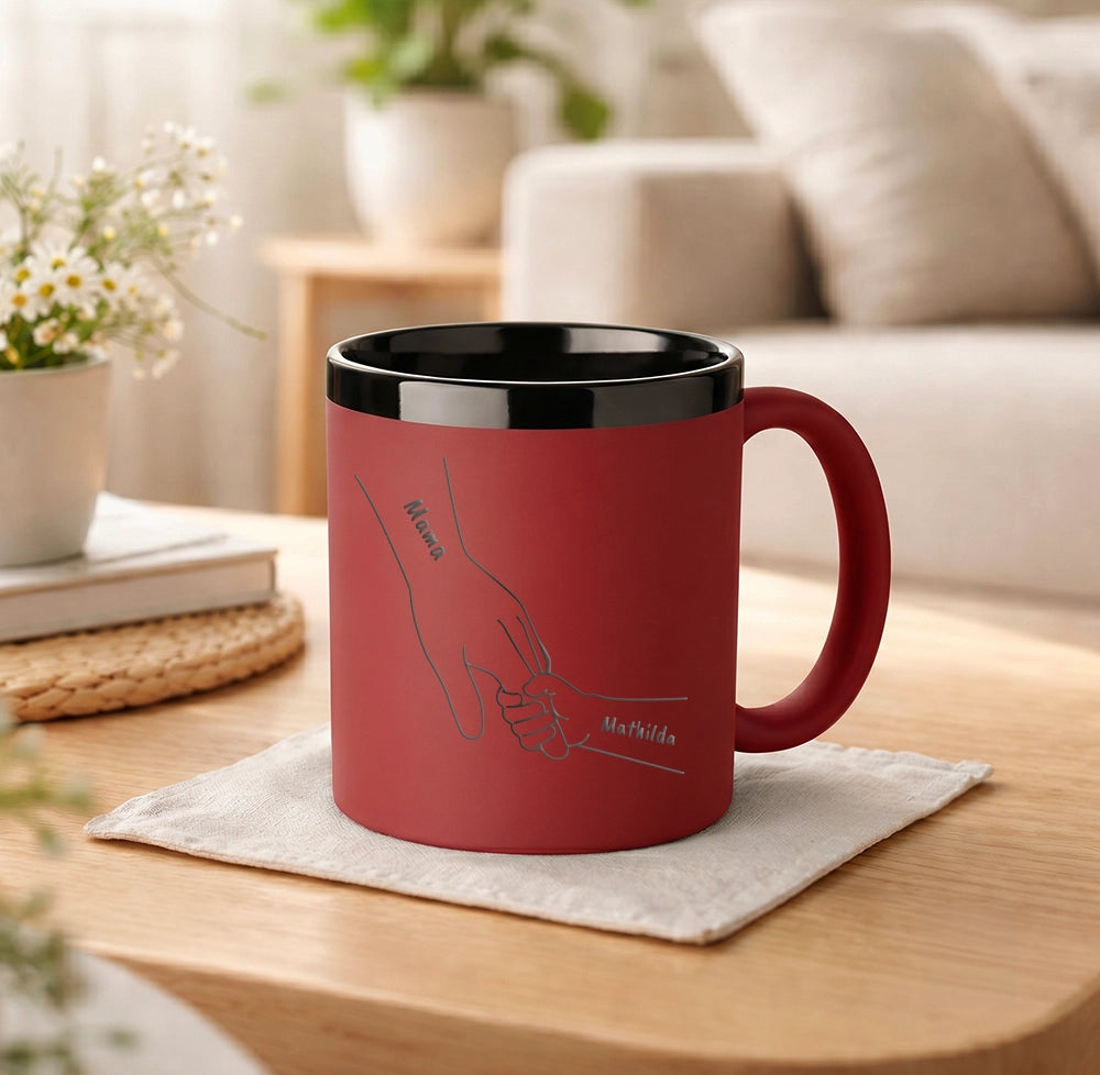 Personalisierte MAMA-Tasse "Hände"