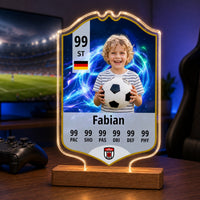 Verein Kinder Fußball ID Card - Personalisierte LED-Lampe