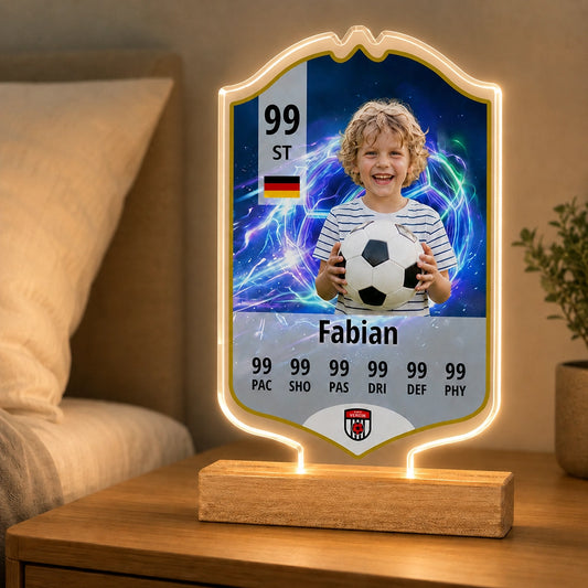 Verein Kinder Fußball ID Card - Personalisierte LED-Lampe
