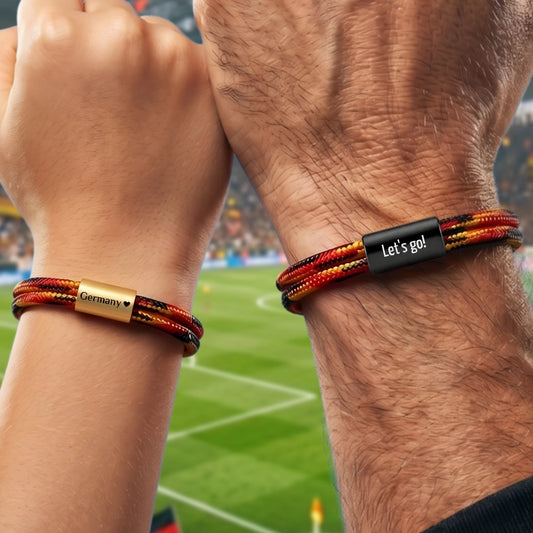 DEUTSCHLAND Segeltau Armband  für Kinder & Erwachsene (nur Text)