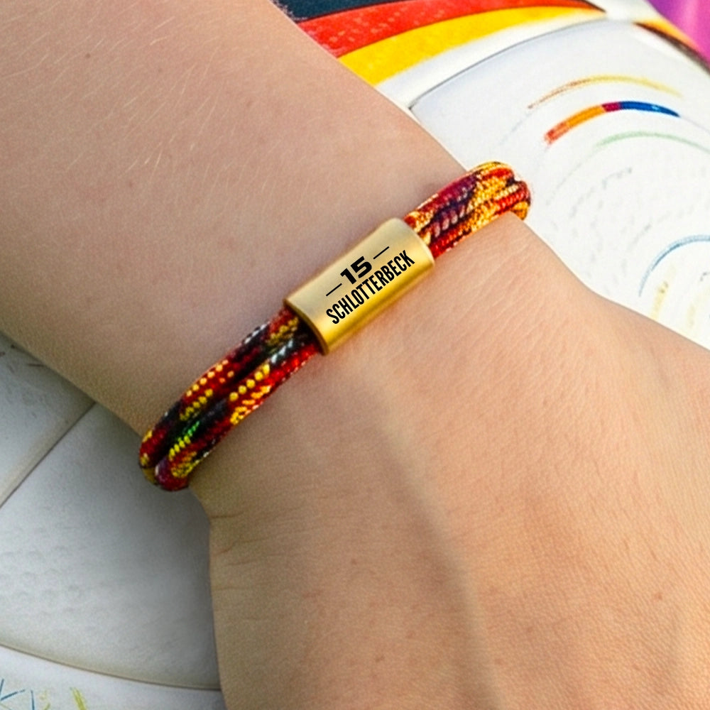 DEUTSCHLAND Lieblingsspieler Segeltau Armband
