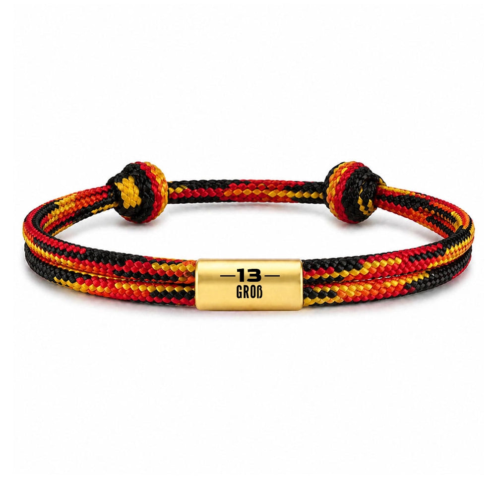 DEUTSCHLAND Lieblingsspieler Segeltau Armband