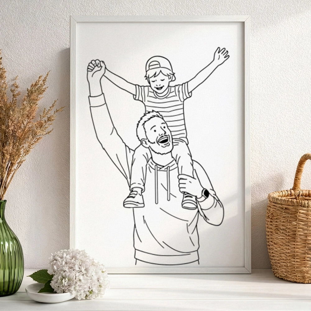 Personalisiertes Wandbild "LineArt"