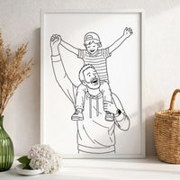 Personalisiertes Wandbild "LineArt"