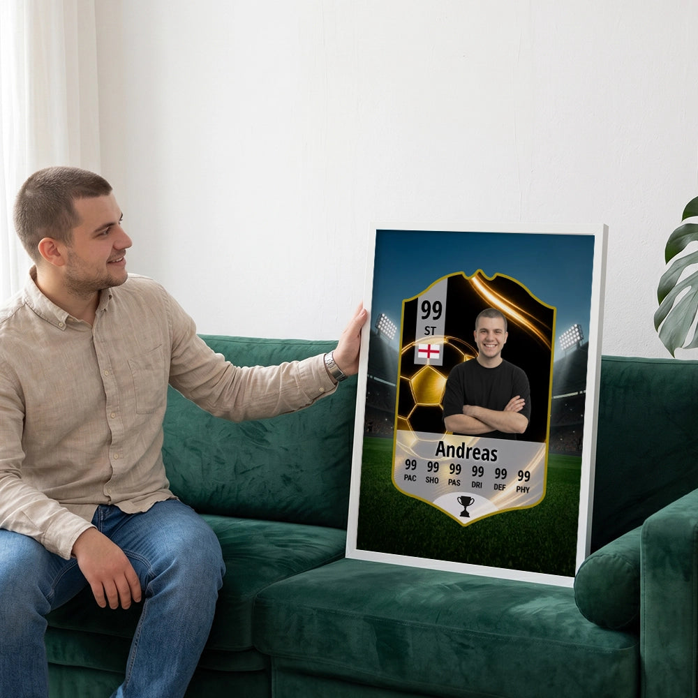 National-Team Kinder Fußball ID Card - Personalisiertes Wandbild
