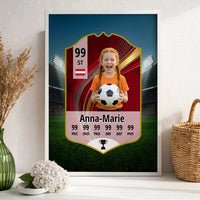 National-Team Kinder Fußball ID Card - Personalisiertes Wandbild