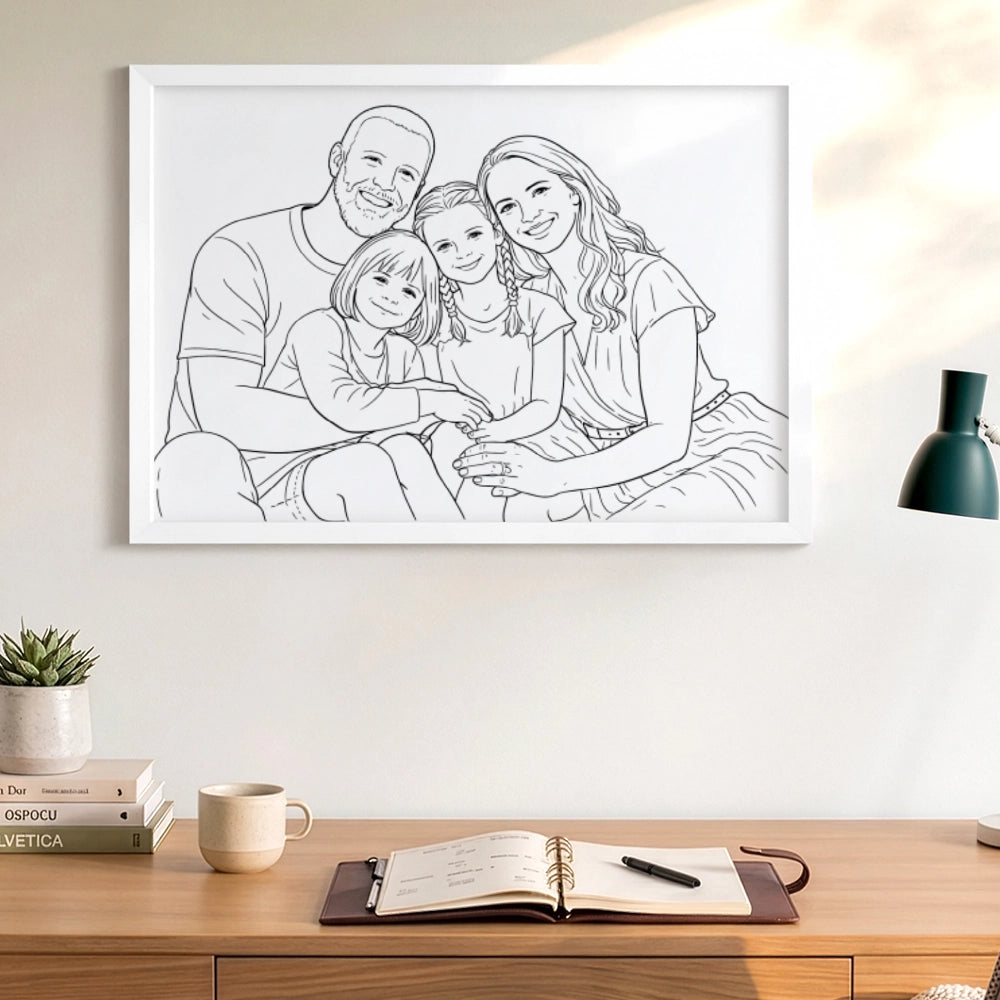 Personalisiertes Wandbild "LineArt"