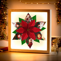 Beleuchteter Bilderrahmen inkl. personalisiertem Bild "Fotocollage #7 Blume"