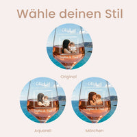 Personalisiertes Weinglas "Glück ist" - mit deinem Foto