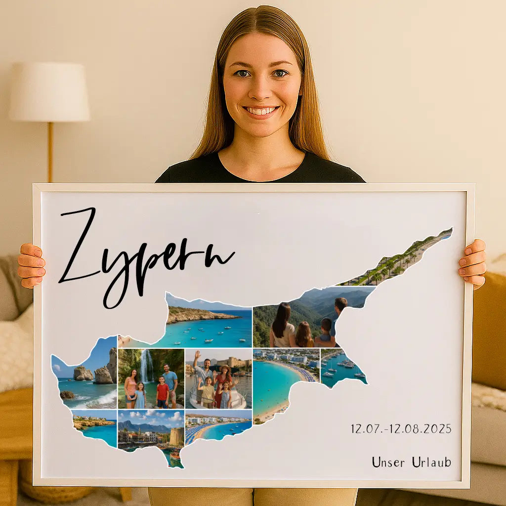 Personalisiertes Wandbild "Unser Urlaub"