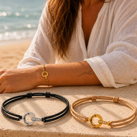 Funkelndes Segeltau-Gravur-Armband "together forever"