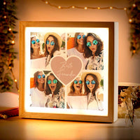 Beleuchteter Bilderrahmen inkl. personalisiertem Bild "Fotocollage #2"