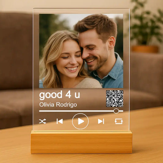 Personalisiertes Bild auf Acrylglas "Unser Song"