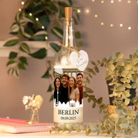 Personalisierte Lichterflasche "Unsere Städtereise"