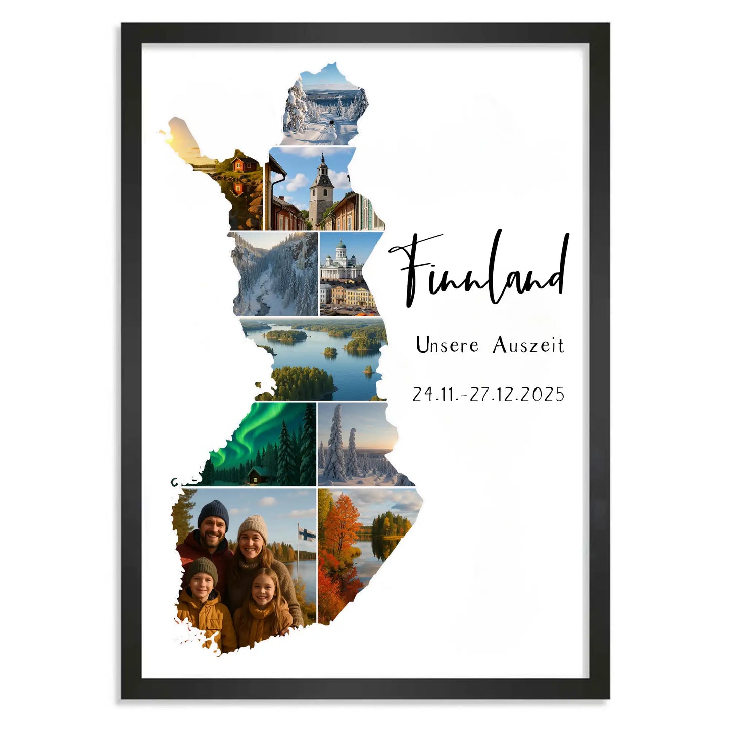 Personalisiertes Poster "Unser Urlaub"