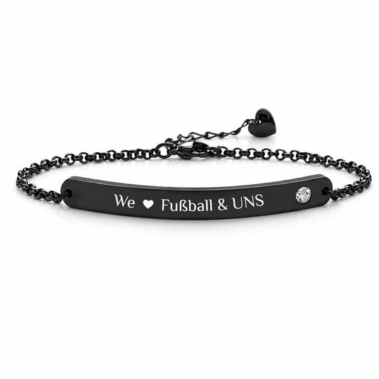 FAN-Glücks-Armband mit individueller Wunschgravur