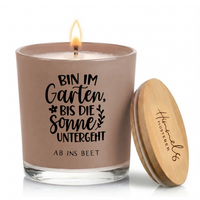 Personalisierte Anti-Mücken Duftkerze "Unser Garten"