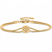 Layering Gravur-Armband für Wunsch-Initialen