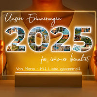 Personalisierte LED-Lampe aus Acrylglas "Fotocollage #3"