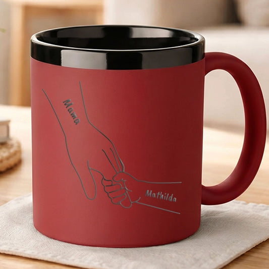 Personalisierte MAMA-Tasse "Hände"