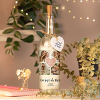 Personalisierte Lichterflasche "Fotocollage #2"