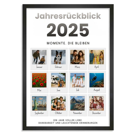 Personalisiertes Poster "Jahresrückblick"