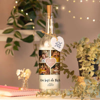 Personalisierte Lichterflasche "Fotocollage #2"