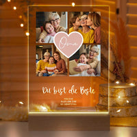 Personalisierte LED-Lampe aus Acrylglas "Fotocollage #2"