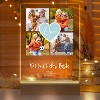 Personalisierte LED-Lampe aus Acrylglas "Fotocollage #2"