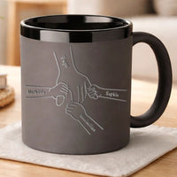 Personalisierte PAPA-Tasse "Hände"