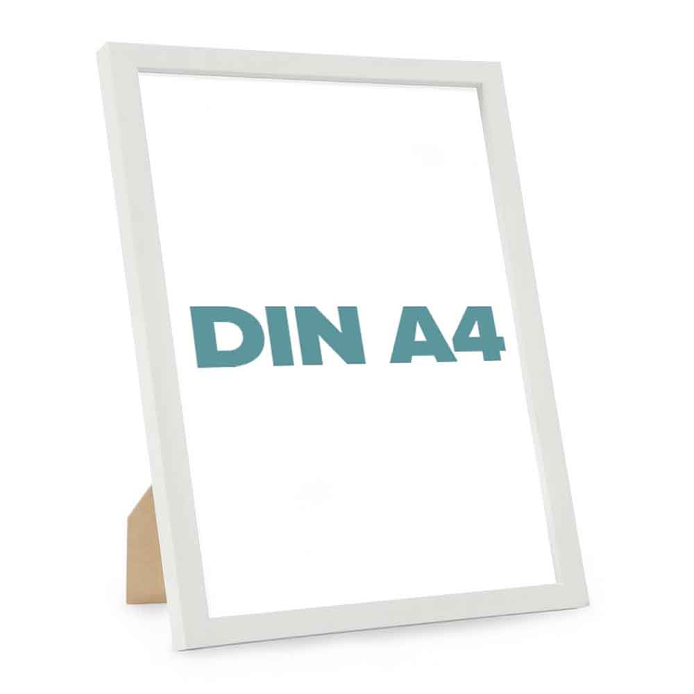 DIN A4 Holz-Bilderrahmen | Weiß – Himmelsflüsterer