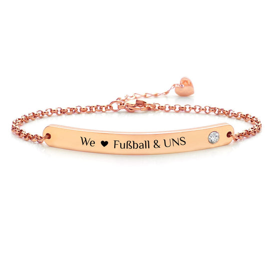 FAN-Glücks-Armband mit individueller Wunschgravur
