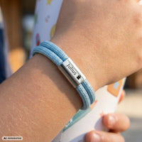 Kinder-Armband: Segeltau Armband mit individueller Wunschgravur