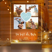Personalisierte LED-Lampe aus Acrylglas "Fotocollage #2"
