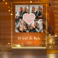 Personalisierte LED-Lampe aus Acrylglas "Fotocollage #2"