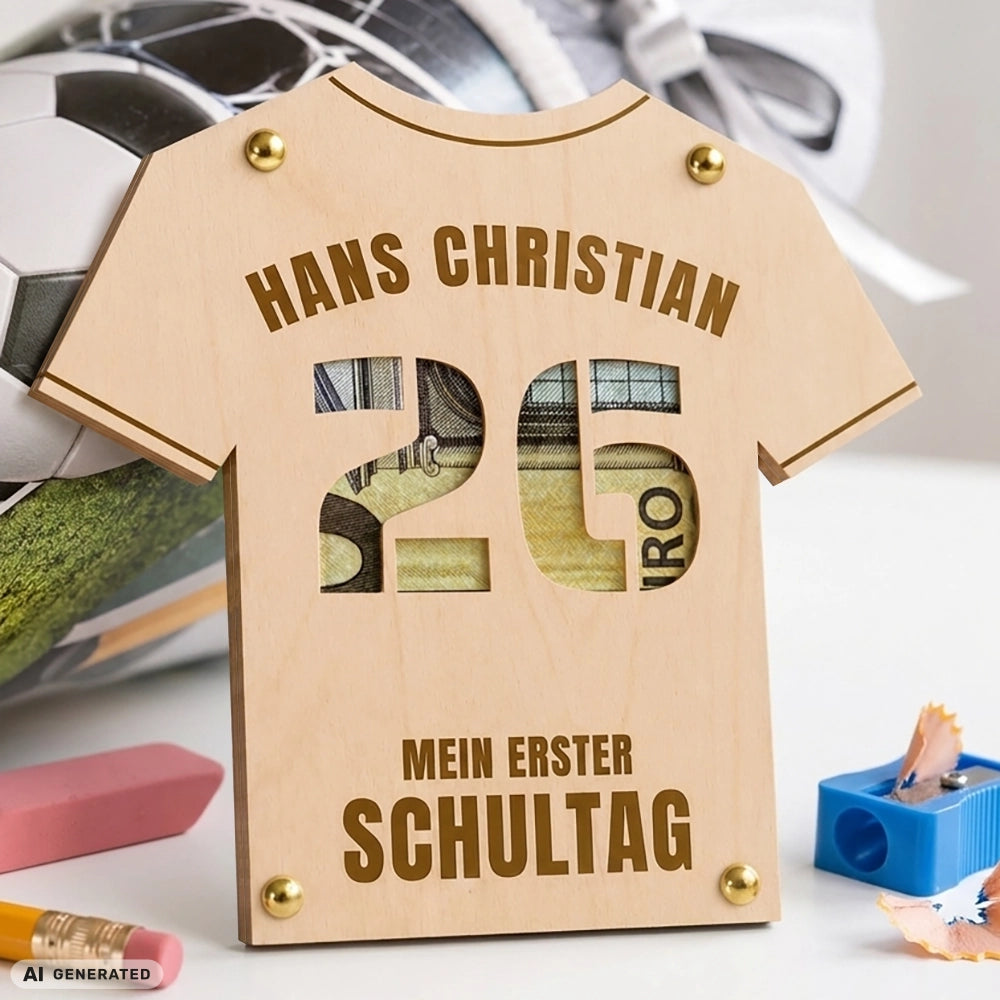 Geldgeschenk: Personalisierbarer Trikot-Wunscherfüller