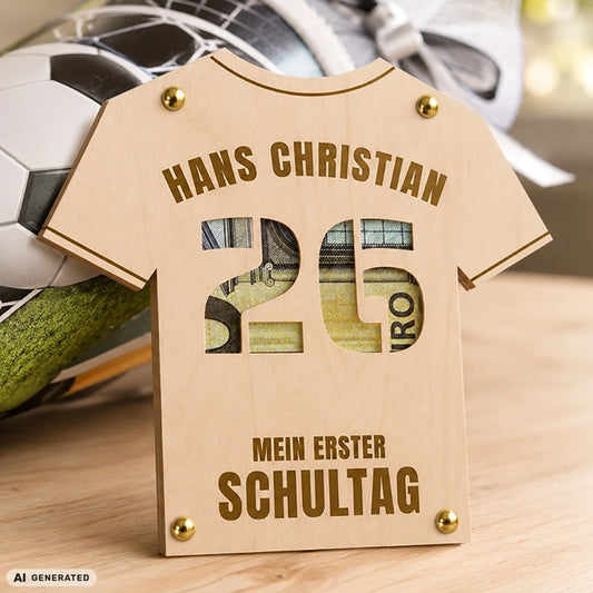 Geldgeschenk: Personalisierbarer Trikot-Wunscherfüller für Jungs & Herren